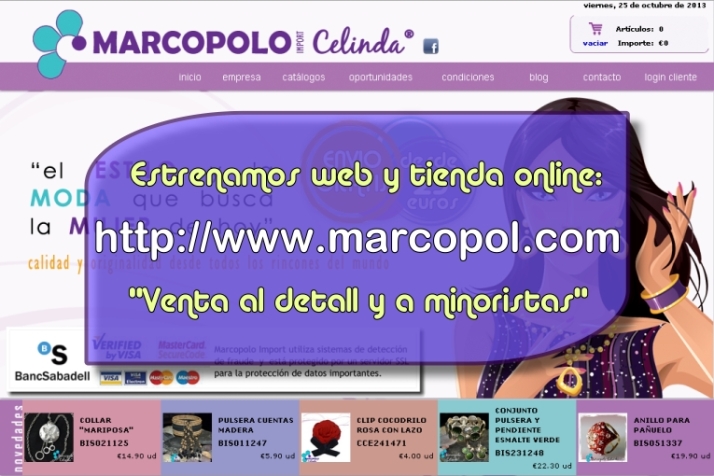 Estrenamos nueva web y tienda online. http://www.marcopol.com